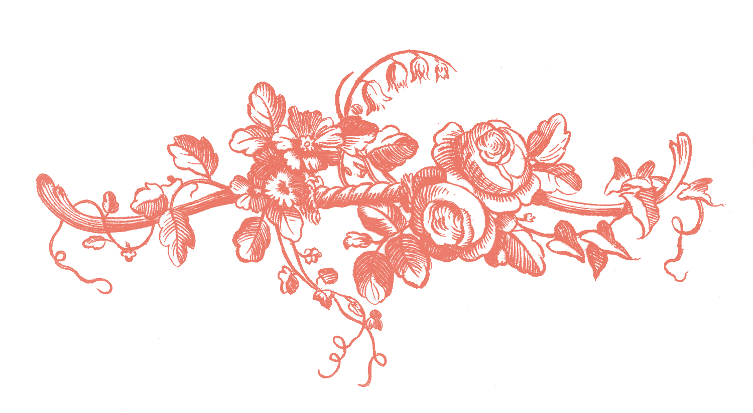 Vintage Clip Art - Engraved Roses - &amp; Printable Labels - The ...