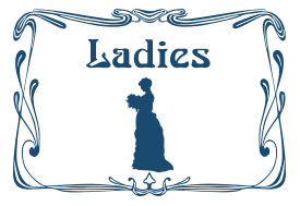Ladies' WC door sign vector, free vector graphics