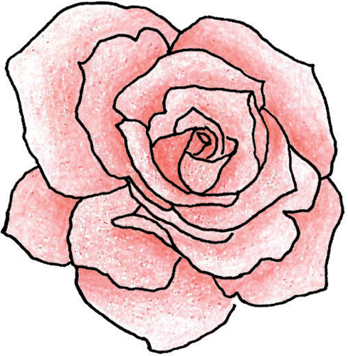 Rose Outline [4455D] - $13.78 : Camelot Craft Supplies, For all ...