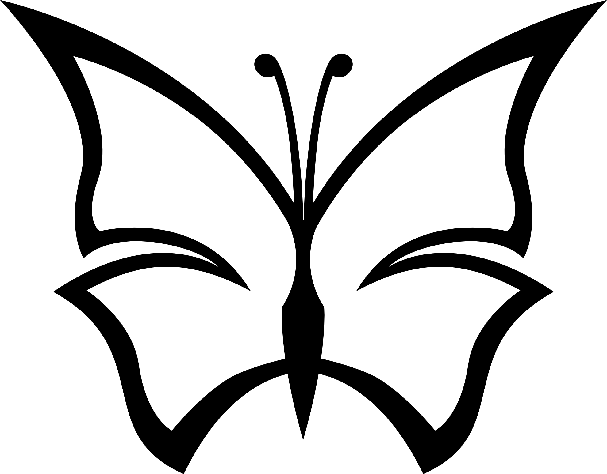 abstract butterfly lemmling black white line art hunky dory SVG ...