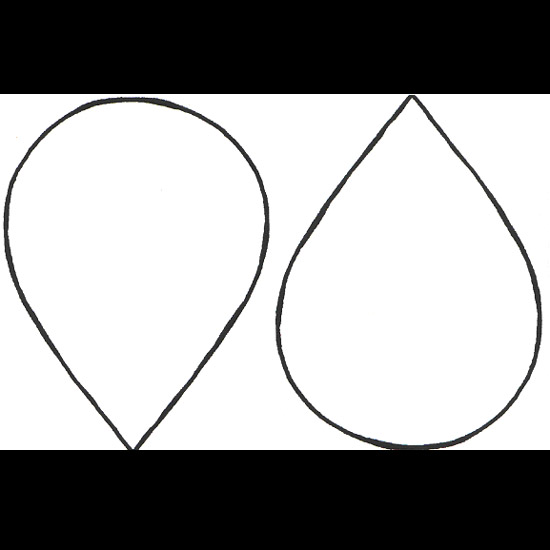 Template Of Raindrop With Lines - ClipArt Best