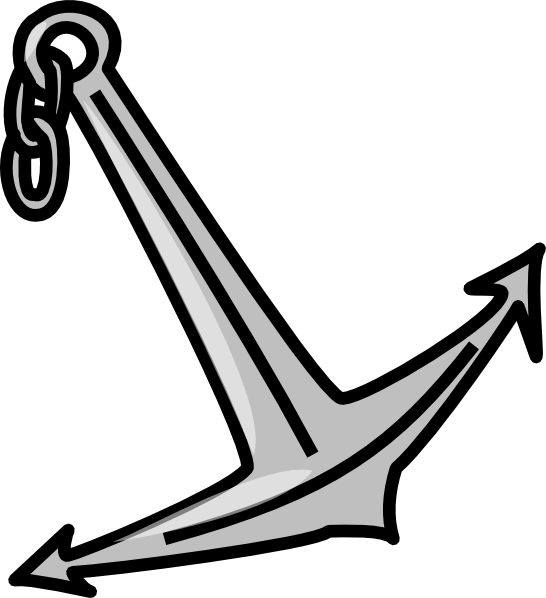 Anchor clip art Free Vector