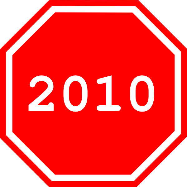 2010 Sign clip art - vector clip art online, royalty free & public ...