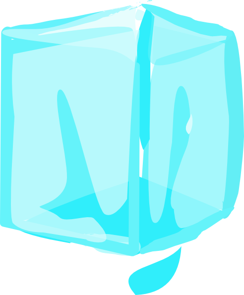 Ice Cube clip art - vector clip art online, royalty free & public ...