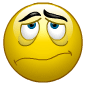 Emoticon - Weary Smiley | Zaazu.