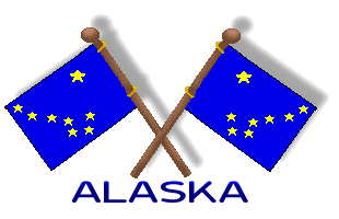Alaska clipart titles of crossed flags plus other Alaska clip art