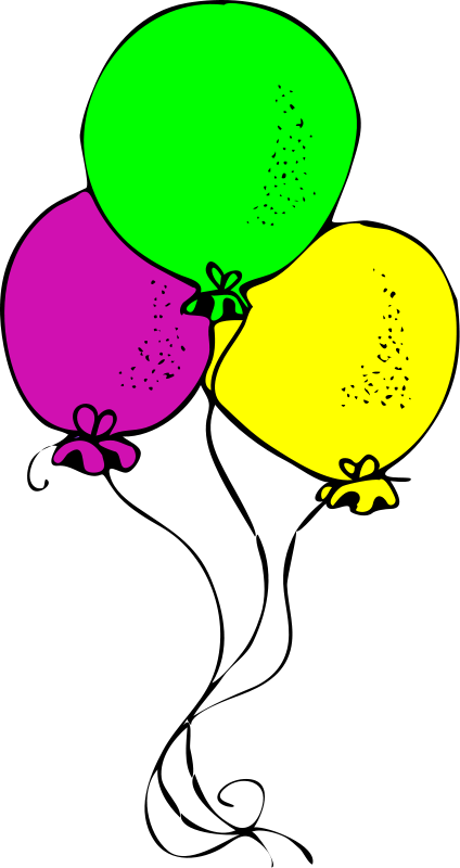 Pin Birthday Balloons Clip Art ...
