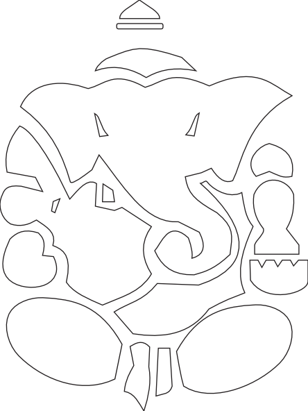 Lord Ganesha Yoga Ganesh clipartsy.com Poster Art clipartsy.