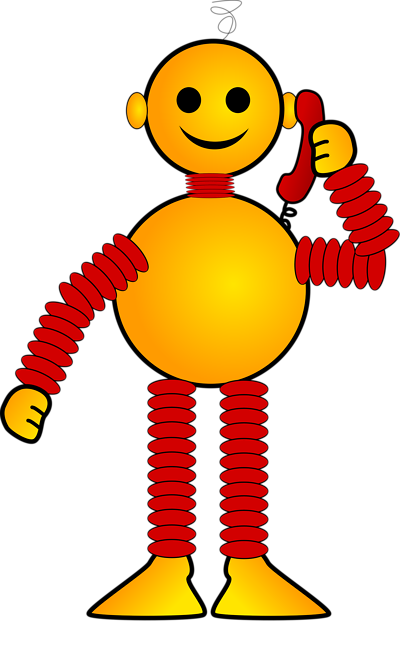 Free Stock Photos | Illustration Of An Orange Cartoon Robot ...