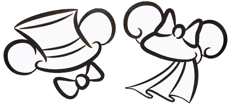 Mickey &amp; Minnie Wedding Clipart