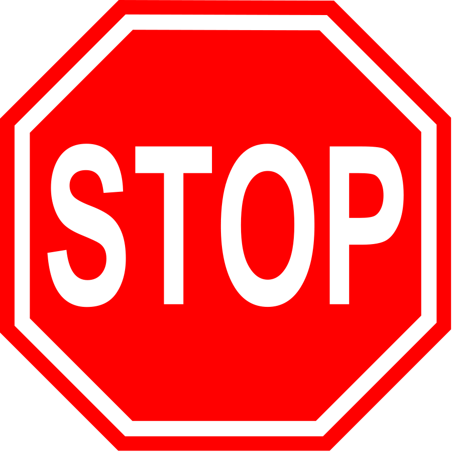 Stop Sign large 900pixel clipart, Stop Sign design - ClipartsFree