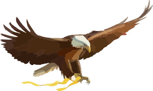 Soaring Eagle Large clip art - vector clip art online, royalty ...
