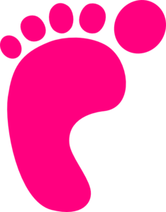 Red Footprint clip art - vector clip art online, royalty free ...