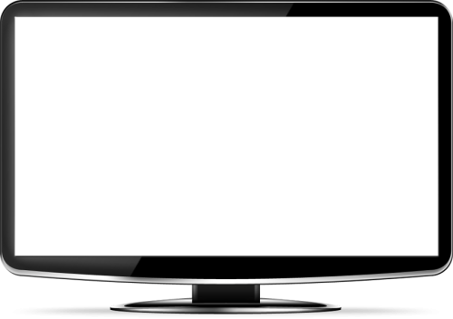 Computer Screen Two | Isolated Stock Photo