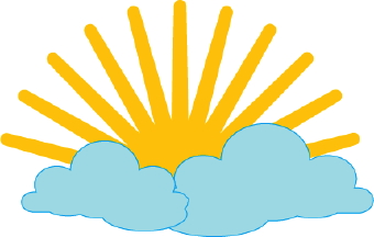 Sun And Clouds Clip Art - Free Clipart Images