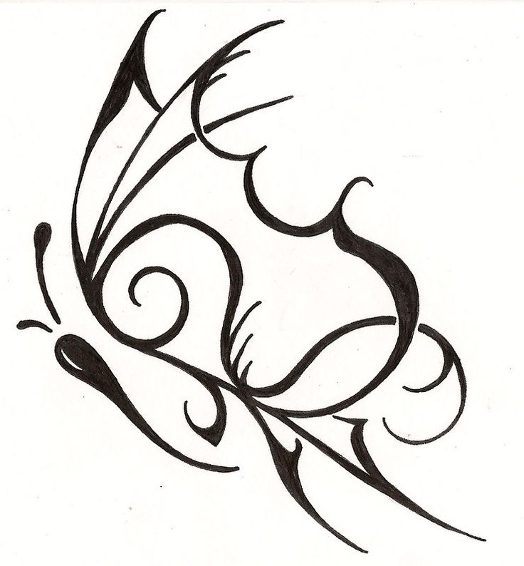 Tribal Butterfly Tattoo | Tribal ...