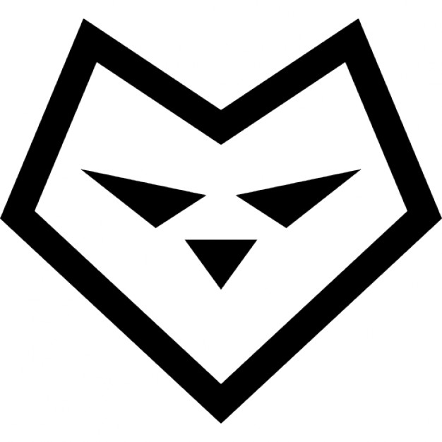 Heart shaped wolf face Icons | Free Download