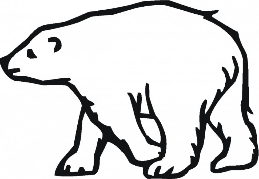 polar bear coloring sheet free printable polar bear coloring pages ...
