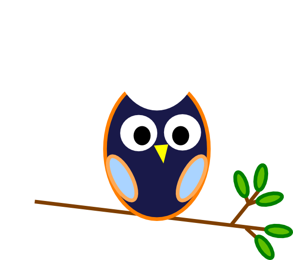 Blue Owl clip art - vector clip art online, royalty free & public ...