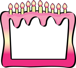 80th Birthday Borders Clipart
