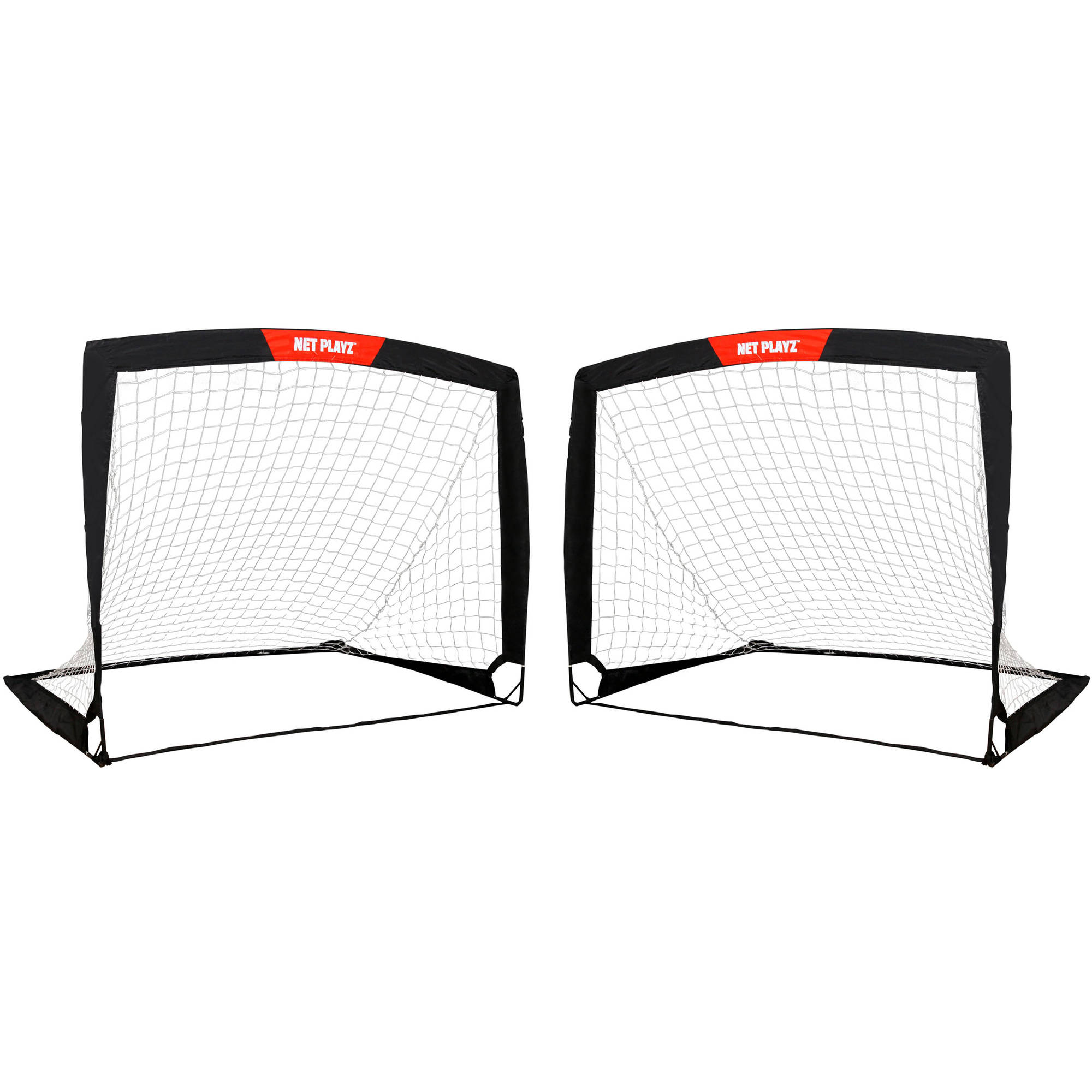 Net Playz 4'x3' Soccer Goal Easy Fold-Up Training Goal, Set of 2 ...
