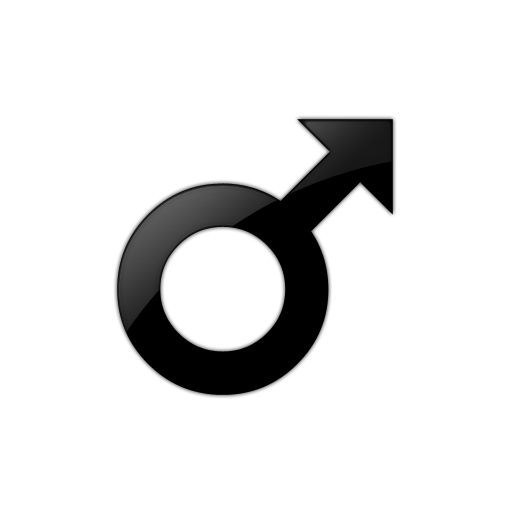 Male Symbol Icon #018690 Â» Icons Etc