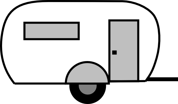 Travel trailer clipart