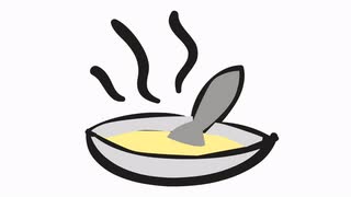 bowl soup cartoon illustration hand drawn animation transparent ...