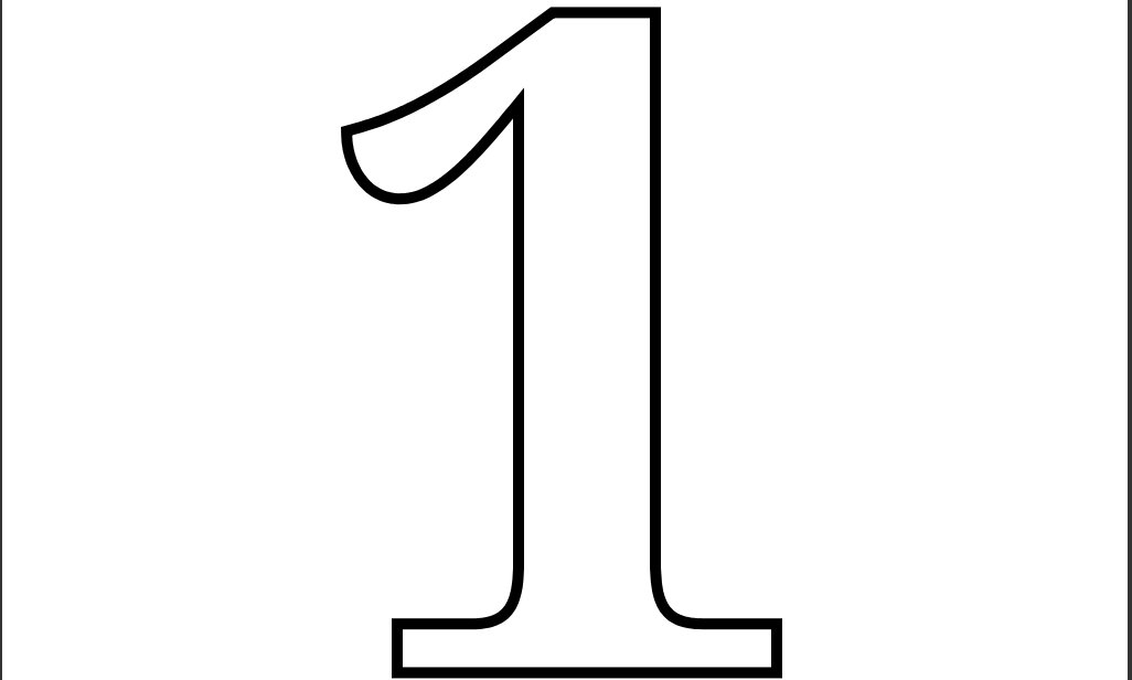 Clip Art Numbers 1-10 Clipart