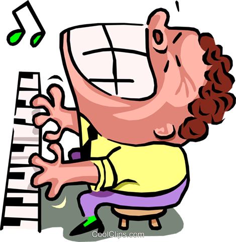 Piano man clipart