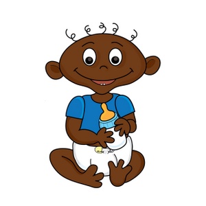 Baby Boy Black Clipart