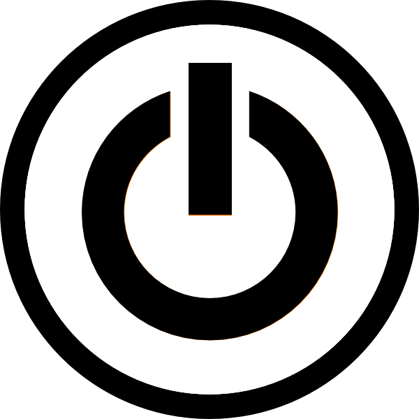 Mono Power Button Clip Art - vector clip art online ...
