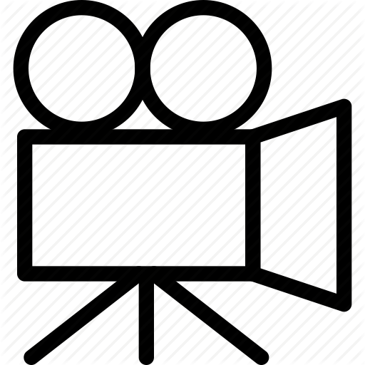 Camera, cinema, creative, entertainment, film, grid, line, movie ...