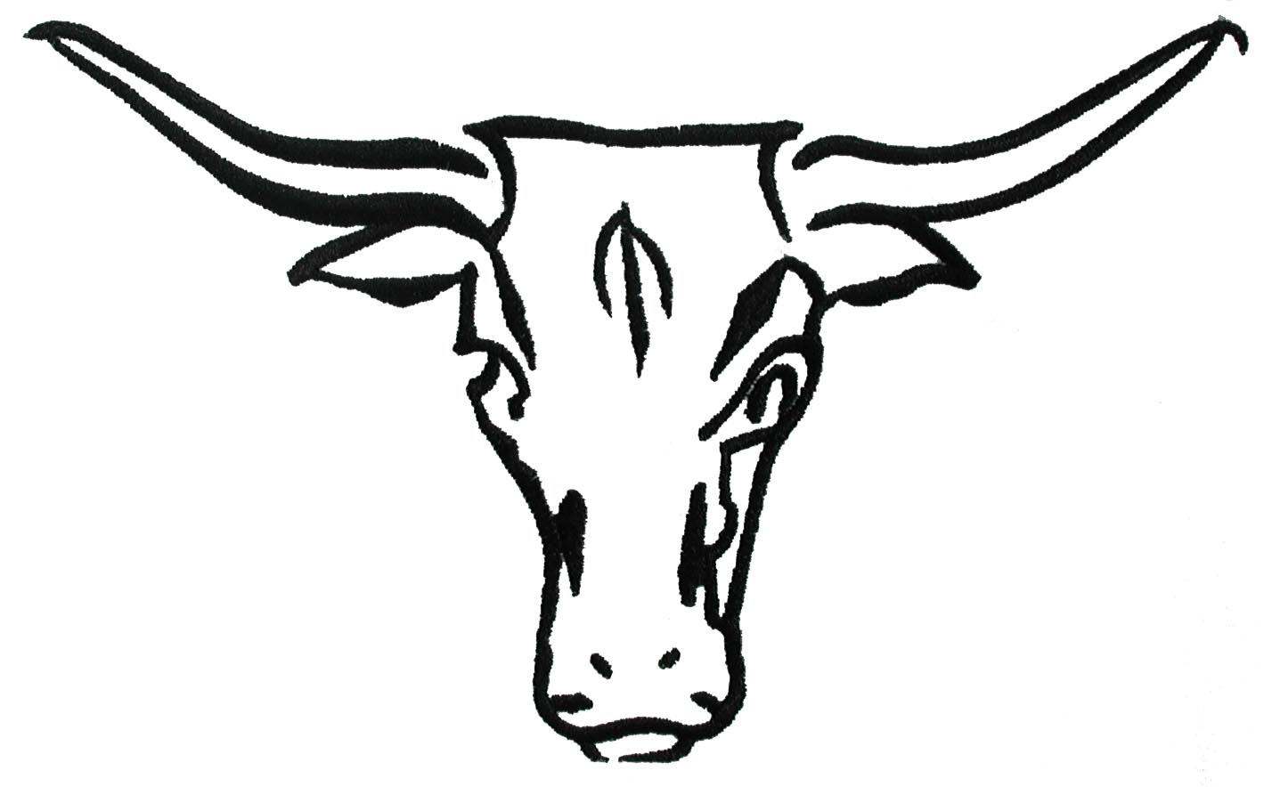 Longhorn Outline - ClipArt Best