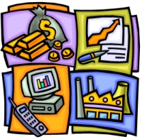 Economic management science clipart