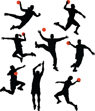 Team handball clipart