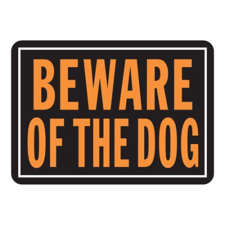 10X14 BEWARE OF DOG SIGN - Walmart.com
