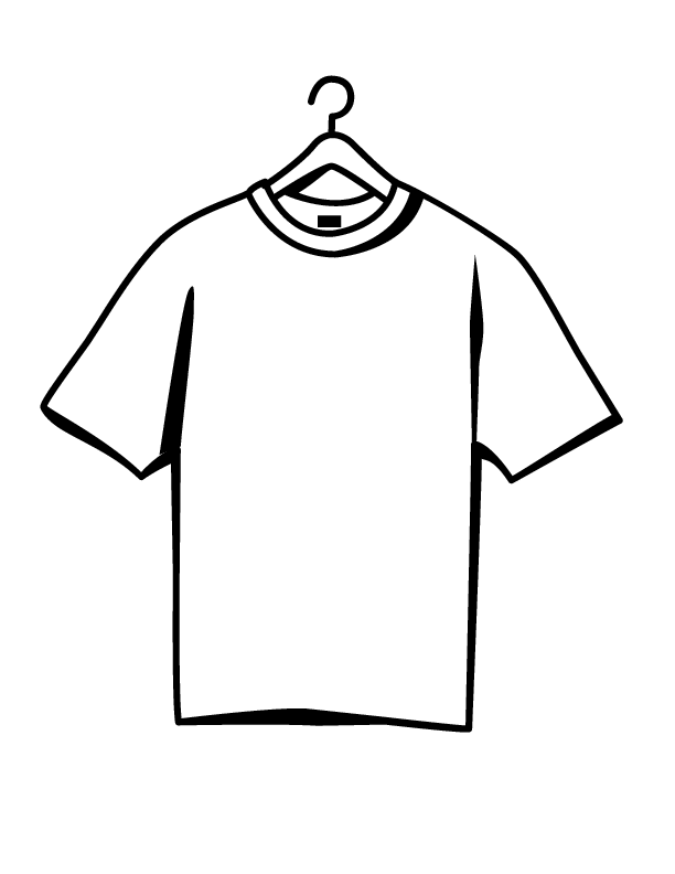 T Shirt Coloring Page - AZ Coloring Pages