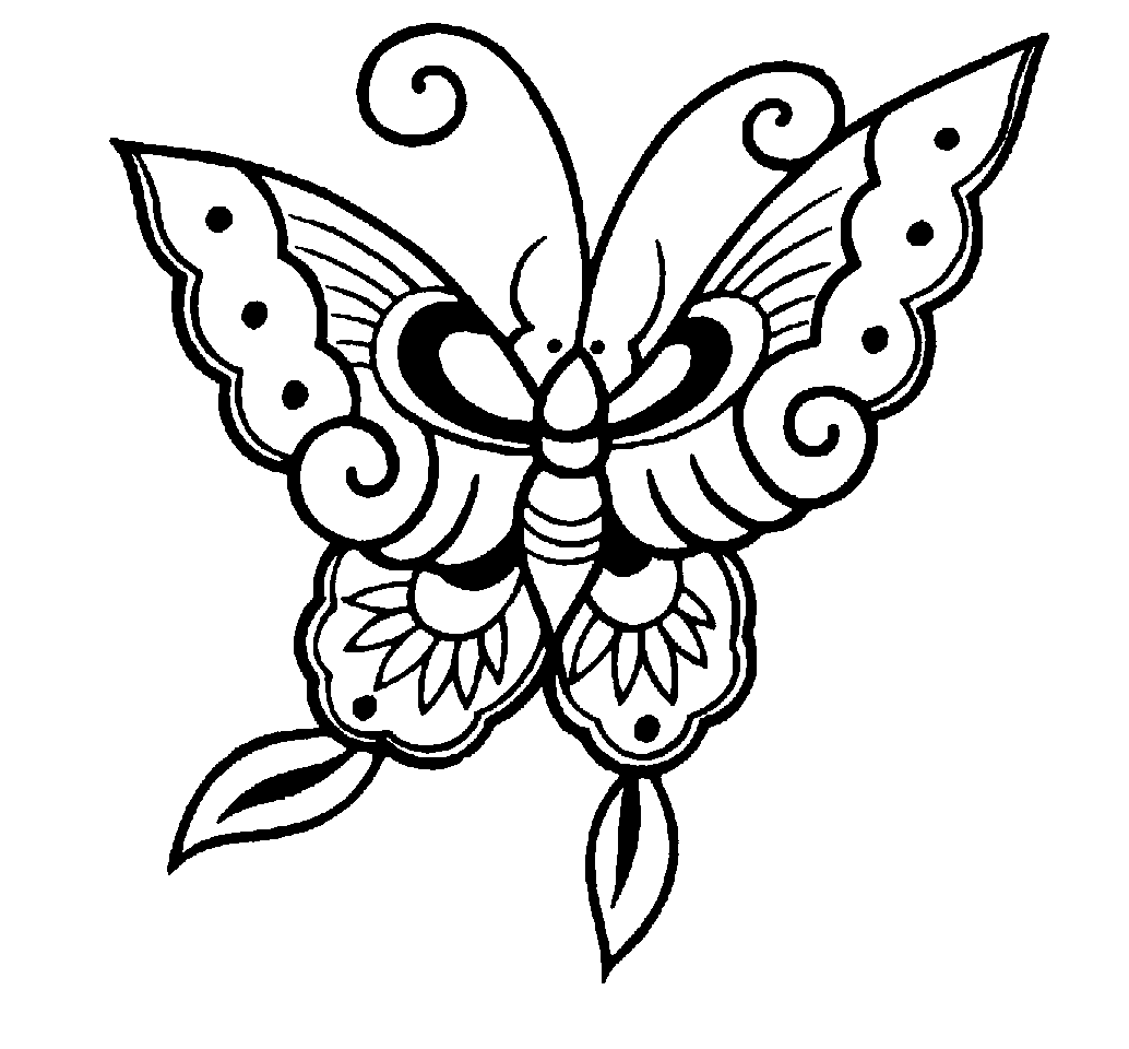 Butterfly Clip Art Black And White