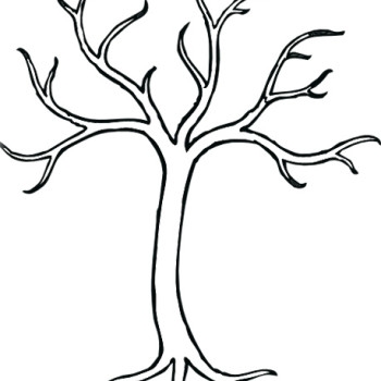 tree template with leaves wedding diy fingerprint tree template to ...