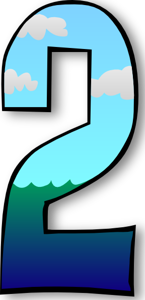 Creation Days Numbers 2 clip art - vector clip art online, royalty ...