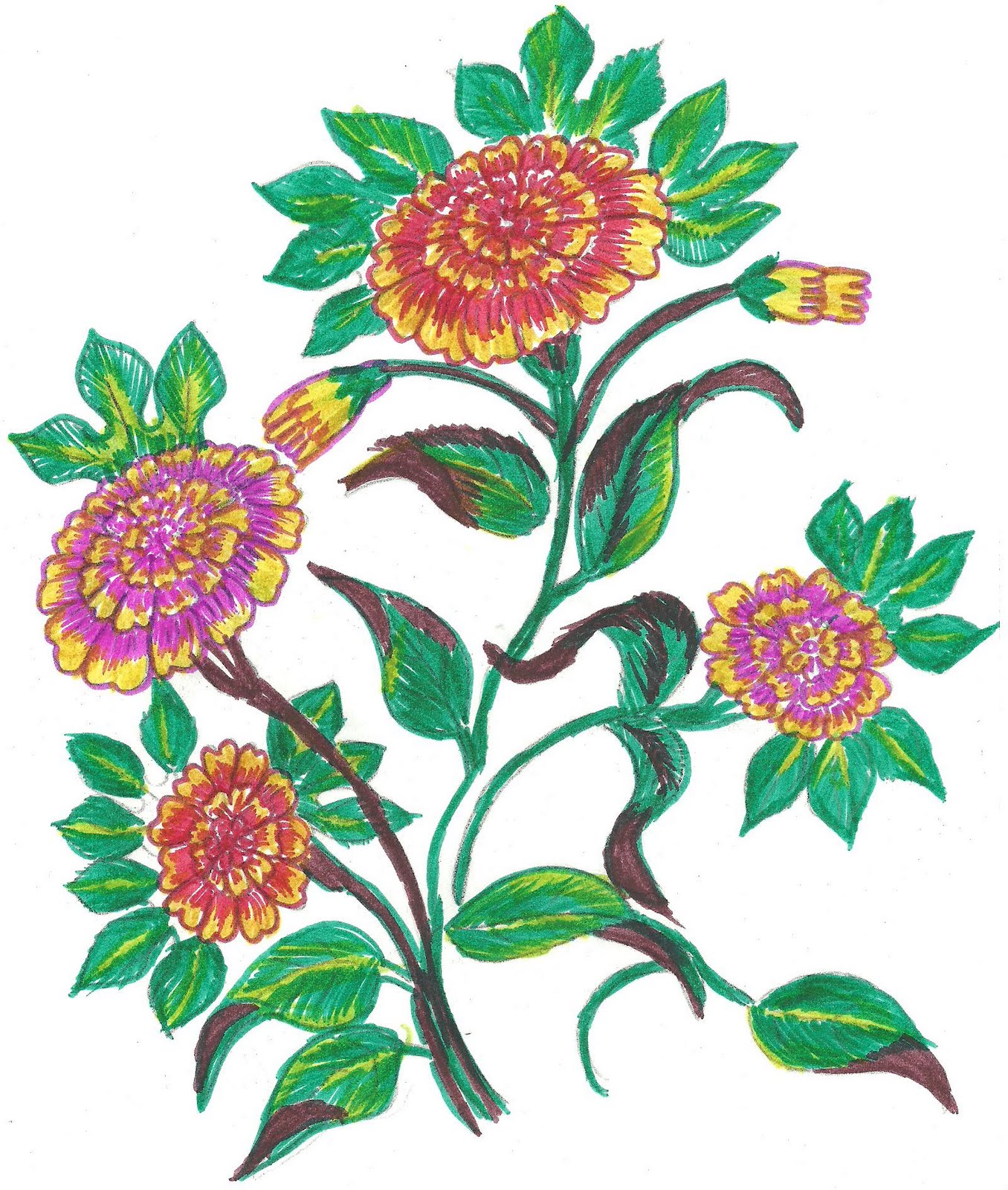 Mehndi,sketch,embroidery,painting: Fabric paint designs