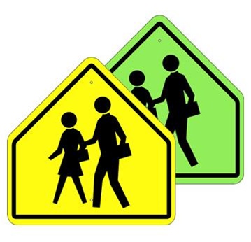 PEDESTRIAN CROSSWALK SYMBOL Sign