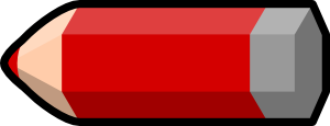 Red Pencil clip art - vector clip art online, royalty free ...