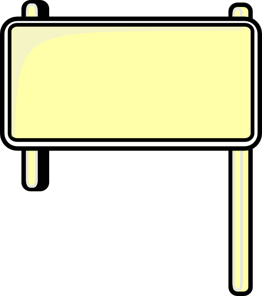 Highway Sign Blank Clip Art - vector clip art online ...