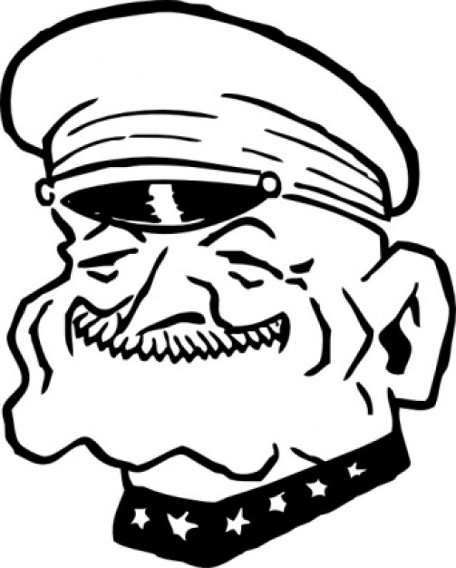 Military Man Smiling clip art | Download free Vector