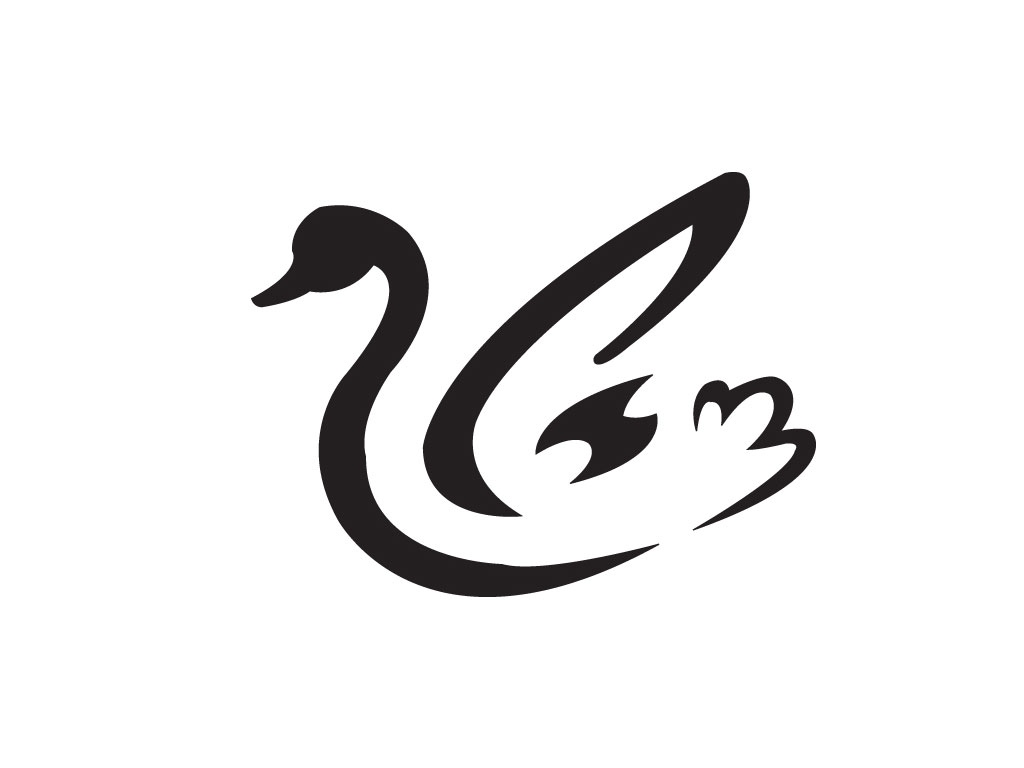 Free designs - Simple swan shade tattoo wallpaper
