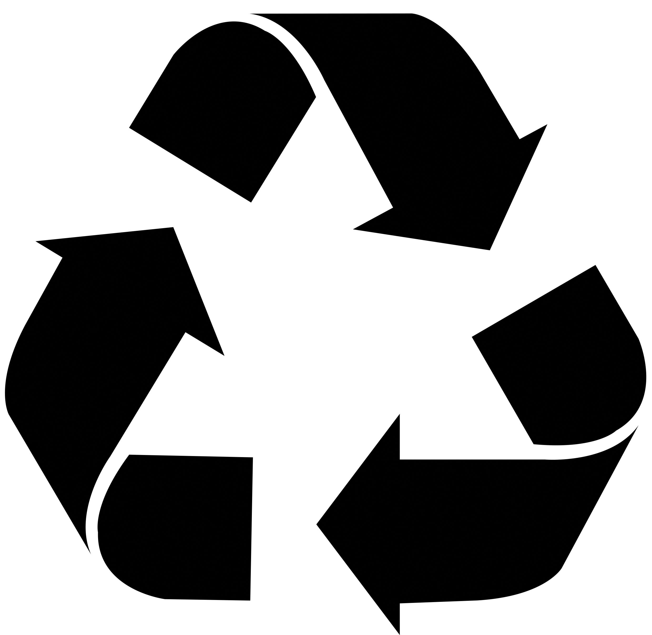 Black Recycle Sign - ClipArt Best