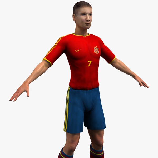soccer player 3d model
