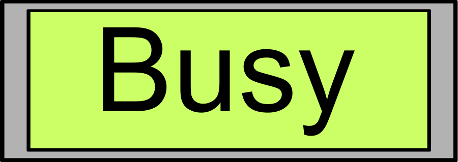 Digital Display with Busy Message Clipart, vector clip art online ...